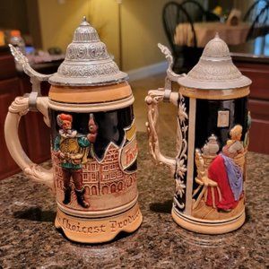 Vintage Falstaff Musical Beer Stein Mug